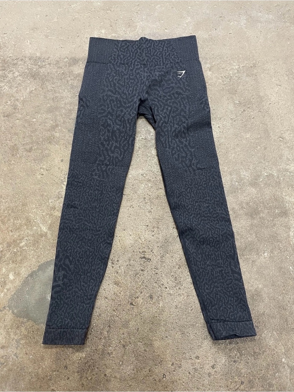Gymshark Black/Gray Cheetah Pattern High-Waist Leggings